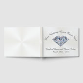 Atemberaubend Diamond Personalisiert Wedding Guest Gästebuch (Voll)