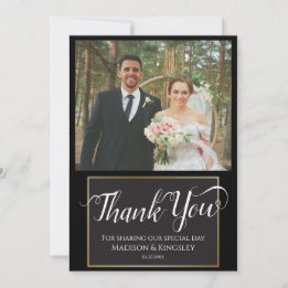 Atemberaubend Edgy Black Gothic Minimal Dankeschön Einladung