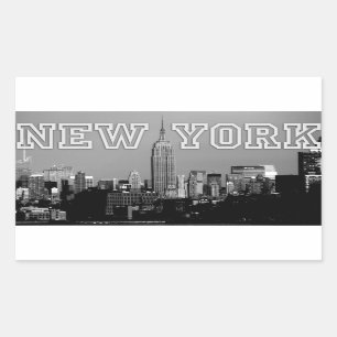 Atemberaubend! Empire State Gebäude New York City Rechteckiger Aufkleber