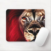 Atemberaubend Fierce Wilderness Male Lion Mousepad (Mit Mouse)