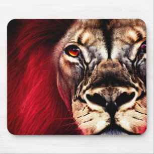 Atemberaubend Fierce Wilderness Male Lion Mousepad
