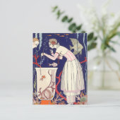 Atemberaubend Fish Summer Dress George Barbier Postkarte (Stehend Vorderseite)