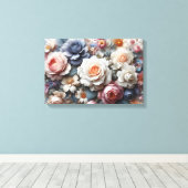 Atemberaubend Florals Leinwanddruck (Insitu (Holzboden))