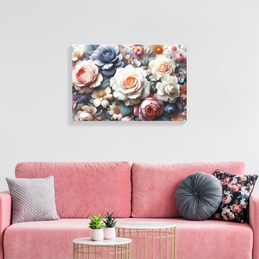 Atemberaubend Florals Leinwanddruck (Insitu (Wohnzimmer))