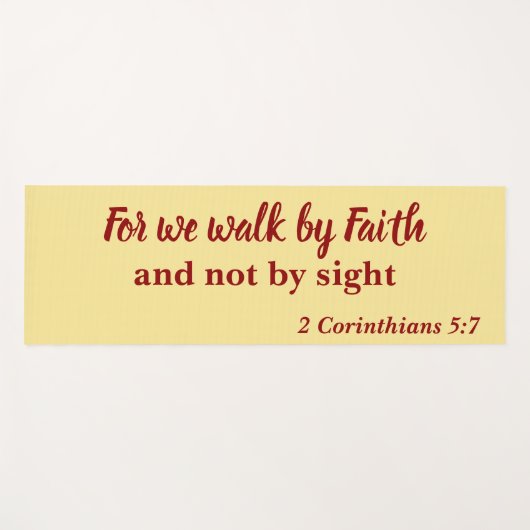 Atemberaubend für Wir gehen durch den Glauben, nic Yogamatte (Vorderseite (Horizontal))