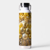 Atemberaubend Gelb und Gold Bokeh Ballon Trinkflasche (Vorne)