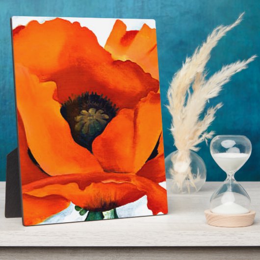 Atemberaubend Georgia O'Keeffe Red Poppy Fotoplatte (Seite)