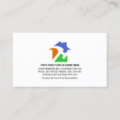 Atemberaubend Gold Handyman Tools - Dachtop Visitenkarte (Rückseite)