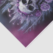 Atemberaubend Goth Skull auf Plum, Midnight Macabr Seidenpapier (Ausschnitt)