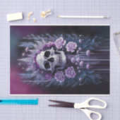 Atemberaubend Goth Skull auf Plum, Midnight Macabr Seidenpapier (Handwerk)