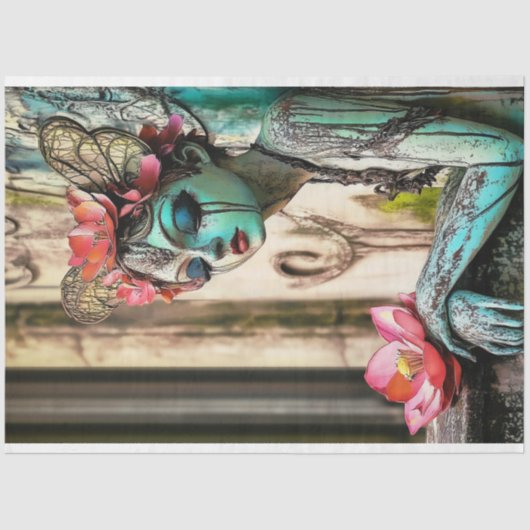 Atemberaubend Gothic Paris Gargoyle Decoupage Seidenpapier (Vorderseite)