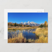 Atemberaubend Grand Tetons Nationalpark Postkarte (Vorne/Hinten)