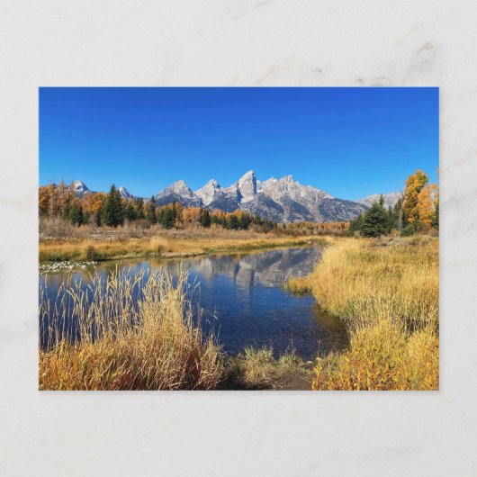 Atemberaubend Grand Tetons Nationalpark Postkarte (Vorderseite)
