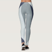 Atemberaubend Grau Fade Abstrakt Leggings (Rückseite)