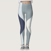 Atemberaubend Grau Fade Abstrakt Leggings (Vorderseite)
