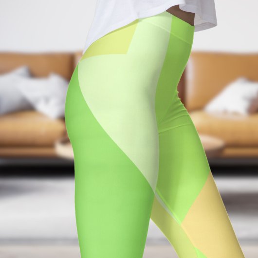 Atemberaubend grüne Fahne Abstrakt Leggings