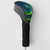 Atemberaubend grünes Aurora Golf Headcover (angewinkelt)