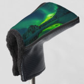 Atemberaubend grünes Aurora Golf Headcover (3/4 Vorderseite)