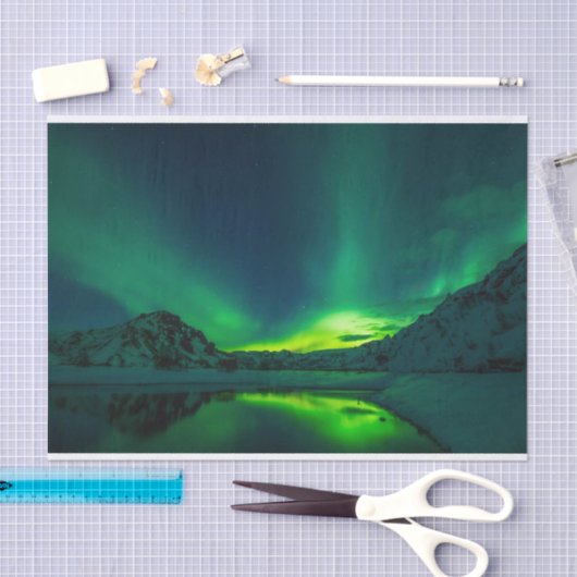 Atemberaubend grünes Aurora Seidenpapier (Handwerk)