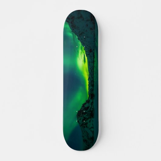 Atemberaubend grünes Aurora Skateboard (Vorne)