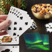 Atemberaubend grünes Aurora Spielkarten (In Situ)