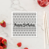 atemberaubend Happy Birthday Paper Napkins Serviette (Beispiel)