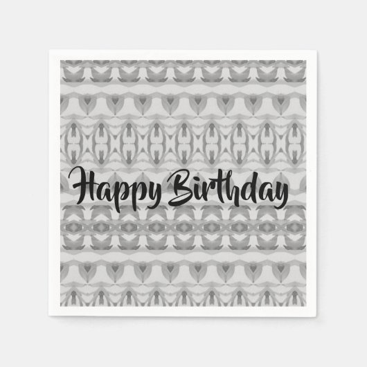 atemberaubend Happy Birthday Paper Napkins Serviette (Vorderseite)
