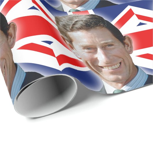 Atemberaubend! HRH Prince Charles Geschenkpapier (Rolleneckpunkt)