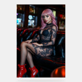 Atemberaubend in Spitze und Leder Acrylschild (Vorderseite)