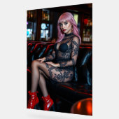 Atemberaubend in Spitze und Leder Acrylschild (Winkel)