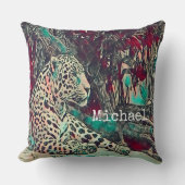 Atemberaubend Jaguar Personalisiert Kissen (Vorderseite)