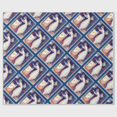 ATEMBERAUBEND KLEINER FISCH , ART DECO SCHÖNHEIT F GESCHENKPAPIER (Flach)