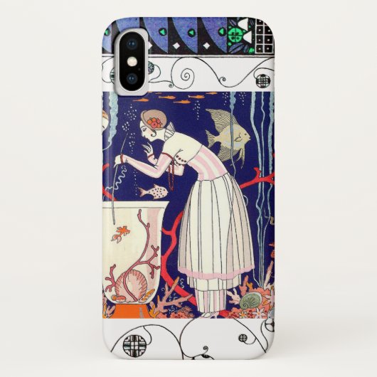 ATEMBERAUBEND KLEINER FISCH, ART DECO SCHÖNHEIT FA Case-Mate iPhone HÜLLE (Rückseite)