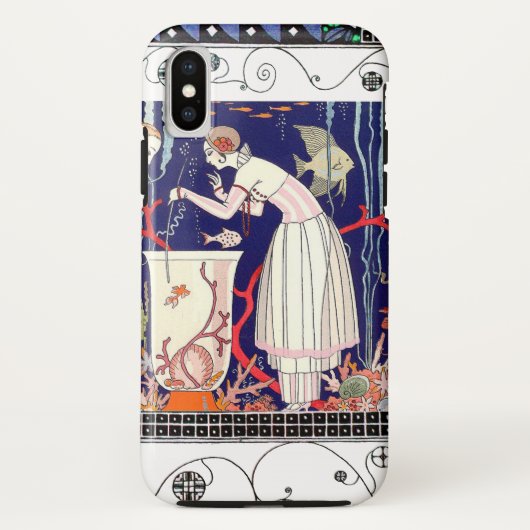 ATEMBERAUBEND KLEINER FISCH, ART DECO SCHÖNHEIT FA Case-Mate iPhone HÜLLE (Rückseite)