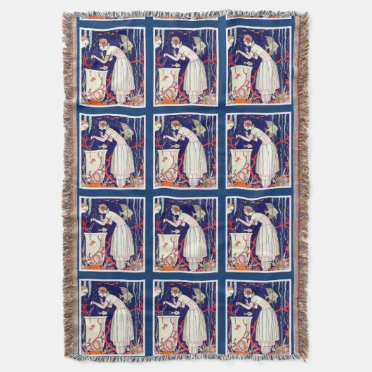 ATEMBERAUBEND KLEINER FISCH, ART DECO SCHÖNHEIT FA DECKE (Vorderseite Vertikal)