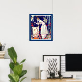 ATEMBERAUBEND KLEINER FISCH, ART DECO SCHÖNHEIT FA POSTER (Heimbüro)