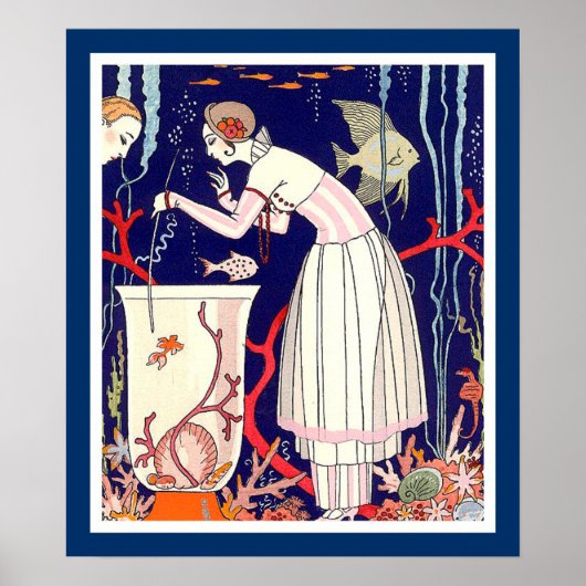 ATEMBERAUBEND KLEINER FISCH, ART DECO SCHÖNHEIT FA POSTER (Vorne)