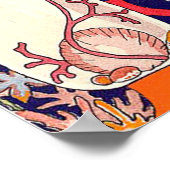 ATEMBERAUBEND KLEINER FISCH, ART DECO SCHÖNHEIT FA POSTER (Ecke)