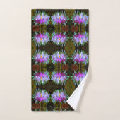 Atemberaubend Magenta und Lime Green Cactus Dahlia Badhandtuch Set (Handtuch)