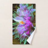 Atemberaubend Magenta und Lime Green Cactus Dahlia Badhandtuch Set (Handtuch)