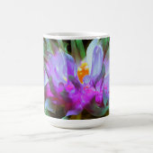 Atemberaubend Magenta und Lime Green Cactus Dahlia Kaffeetasse (Mittel)