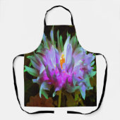 Atemberaubend Magenta und Lime Green Cactus Dahlia Schürze (Vorderseite)