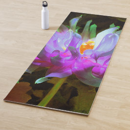 Atemberaubend Magenta und Lime Green Cactus Dahlia Yogamatte