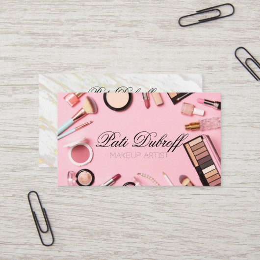 Atemberaubend Makeup Artist - Einen bleibenden Ein Visitenkarte (Vorderseite/Rückseite Beispiel)
