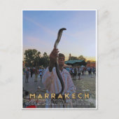 Atemberaubend Marrakech Medina Snake Charmer Postkarte (Vorderseite)
