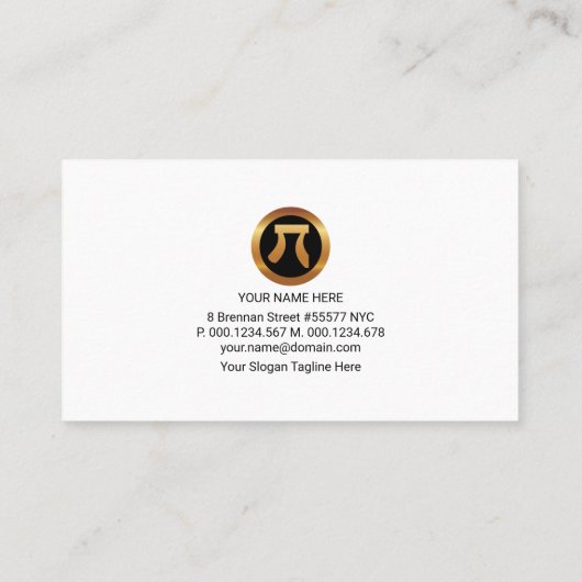 Atemberaubend Mathematiklehrer Visitenkarte (Rückseite)