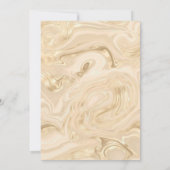 ATEMBERAUBEND METALLIKCHAMPAGNE & GOLD CUSTOM SATI EINLADUNG (Rückseite)