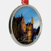 Atemberaubend! Mittelalterliche Brügge - Pro Foto Ornament Aus Metall (Rechts)
