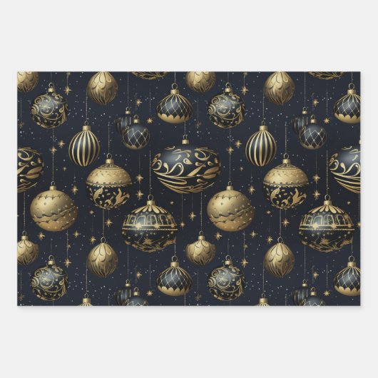 Atemberaubend Mitternacht Sparkone Geschenkpapier Set (Vorderseite 2)