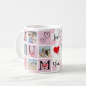 Atemberaubend Mum Foto Tasse I Liebe Sie (Vorderseite Links)
